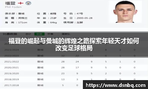 福登的崛起与曼城的辉煌之路探索年轻天才如何改变足球格局
